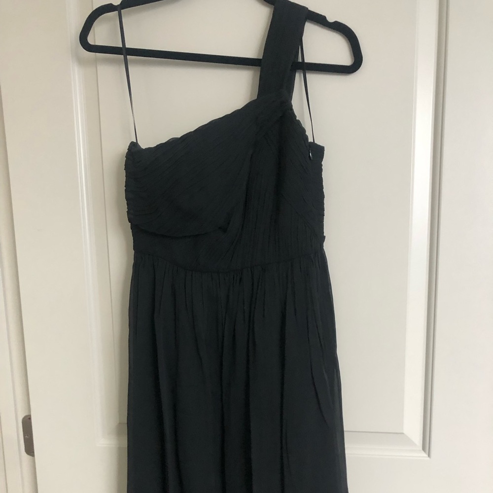 J Crew Silk Chiffon Dress - Black